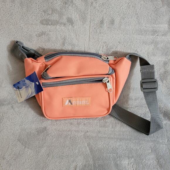 Everest fanny pack 3 pocket corral zip closure adjustable strap NWT - Picture 1 of 5